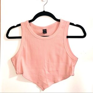 Pink Cropped Tank (size L)